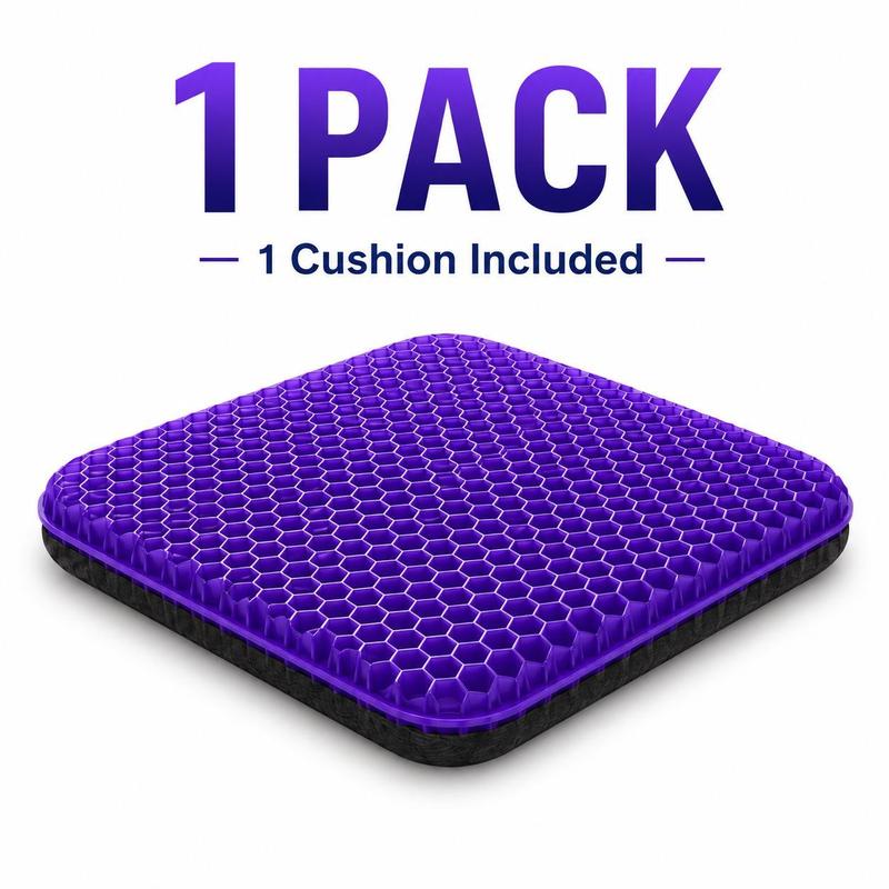 Purple Gel Seat Cushion for Office, Car & Home Comfort