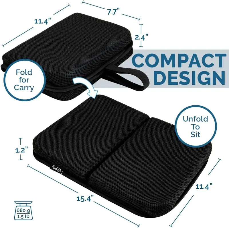 Ergo-Gel Travel Seat Cushion, Foldable